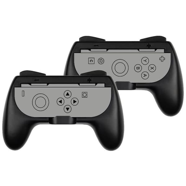 Par Joy-Con-holdere - KONIX - Nintendo Switch 2 - Klassisk controllerform - Sort