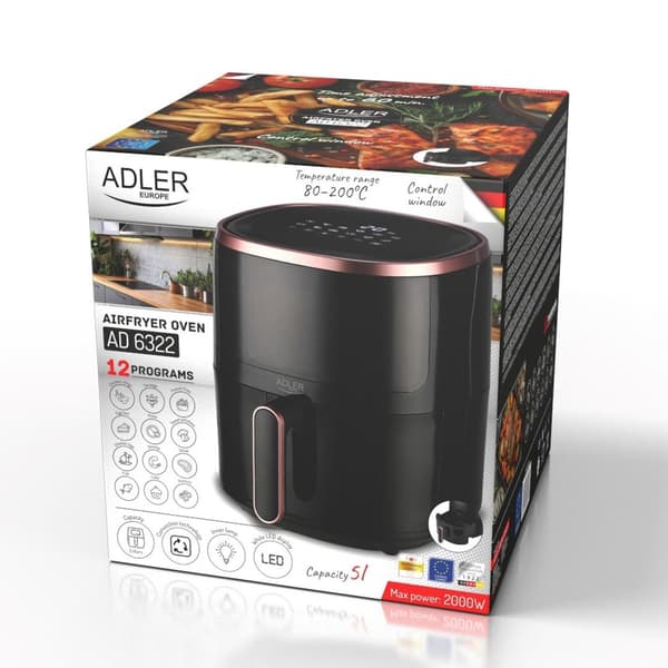 ADLER AD 6322 fedtfri frituregryde