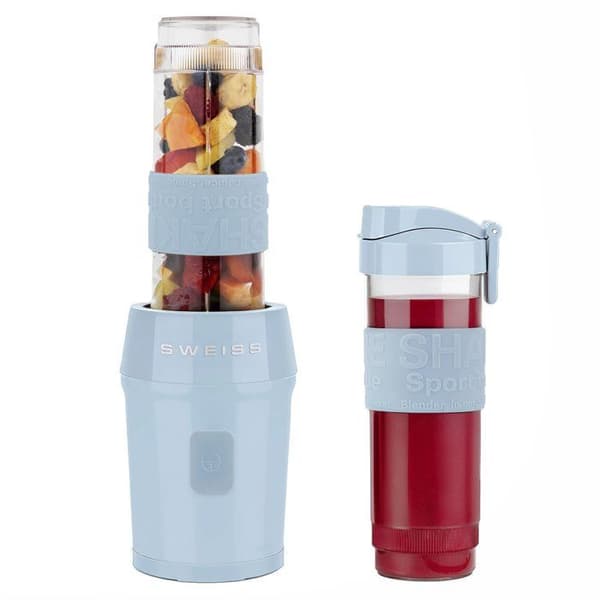 Minimixer - SCHWEIZ - MOOV6 - 300 W - 570 ml - 2 flaskor - Blå