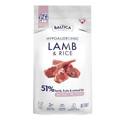 BALTICA NUTRACEUTIC Hypoallergeniskt Lamm & Ris M 3kg