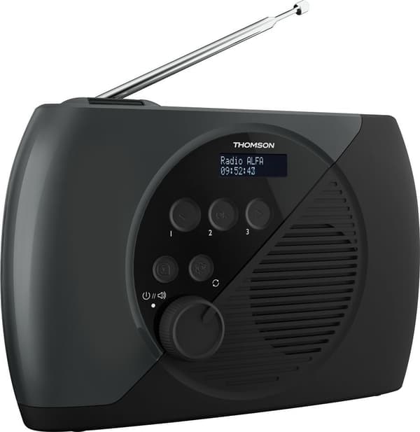 FM-radio - THOMSON - DAB - Grå og sort