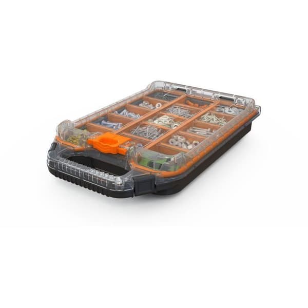 Halv organizer - WORX BY KETER - STACK N ROLL - 33 x 24 x 8 cm - Sort