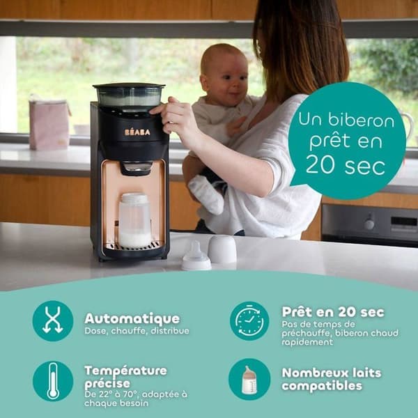 Nappflaskmaskin - BEABA - MILKEO Plus V2 - Midnattsblå