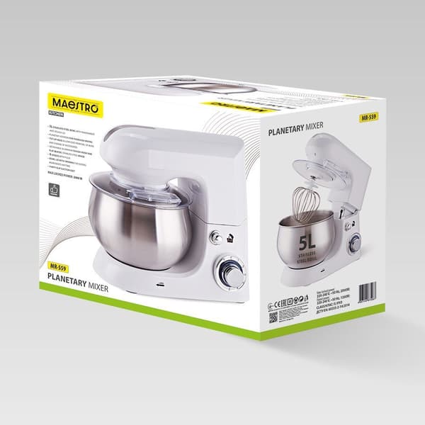 Planeettasekoitin kulholla 5,0 l, 2000 W MR-559