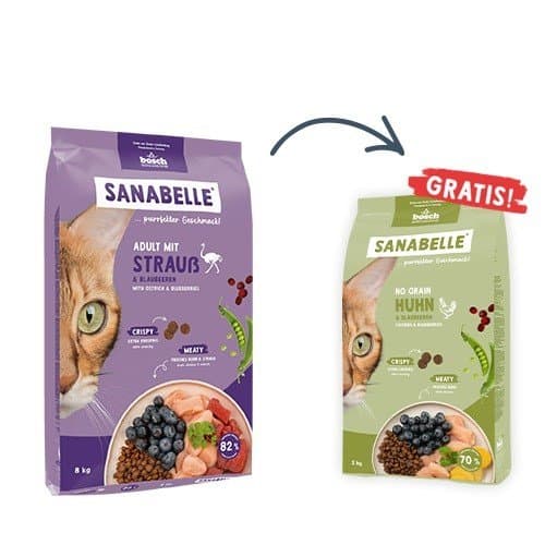 Bosch Sanabelle aikuisille strutseille 2 kg