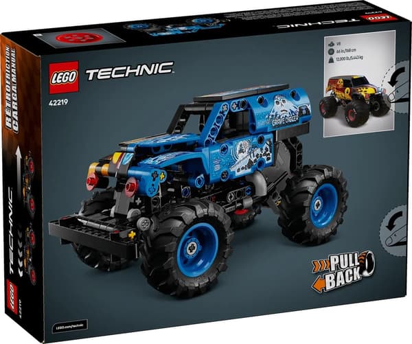 LEGO TECHNIC 42219 Monster Jam Grave Digger Ild og Is