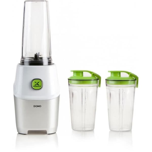 DOMO Xpower -tehosekoitin - DO700BL - 1000 W - 3 pulloa (700 ml ja 2 pulloa à 500 ml) - 10 kpl - Harmaa