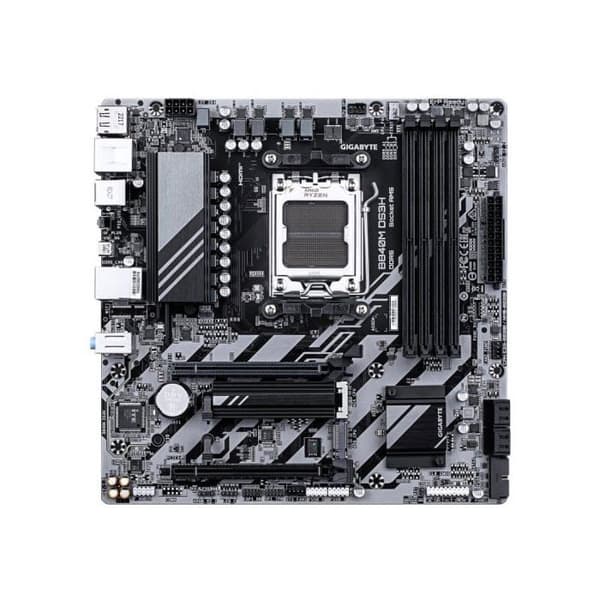 Bundkort - GIGABYTE - B840M DS3H - Micro-ATX-format - AMD B840-chipsæt - DDR5 & PCIe 5.0