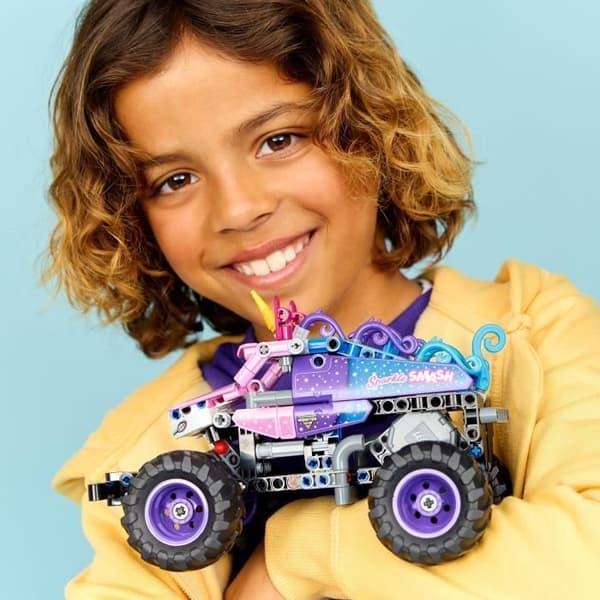 LEGO Technic 42220 Monster Jam Sparkle Smash Pullback-lastbil - Legetøj fra 7 år