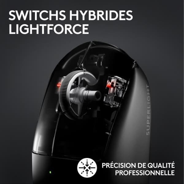 Gamingmus - Trådlös - Logitech G - Pro X Superlight 2 Lightspeed - Vit