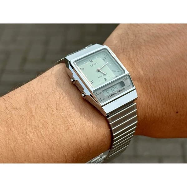 Ur - CASIO - AQ - Unisex - Grøn - Quartz - Digitalt