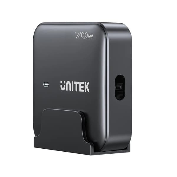 GaN netværksoplader - Unitek P1228ABK01-EU | 70W 2x USB-C 2x USB-A