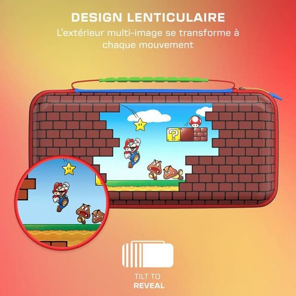 PlayTrek Rejsetui - Turtle Beach - Mario Bricks - Nintendo Switch 2