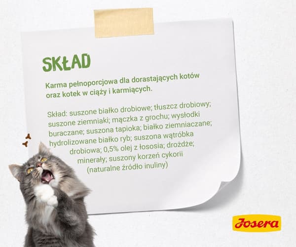 Josera 4032254755005 tørfoder til katte 2 kg killinger fjerkræ