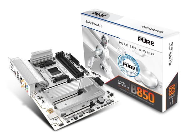 SAPPHIRE PURE B850A WIFI7 emolevy