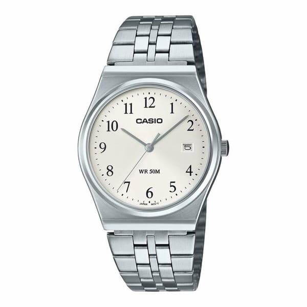 Klocka - CASIO - MTP-B145D - Herr - Vit - Kvarts - Analog