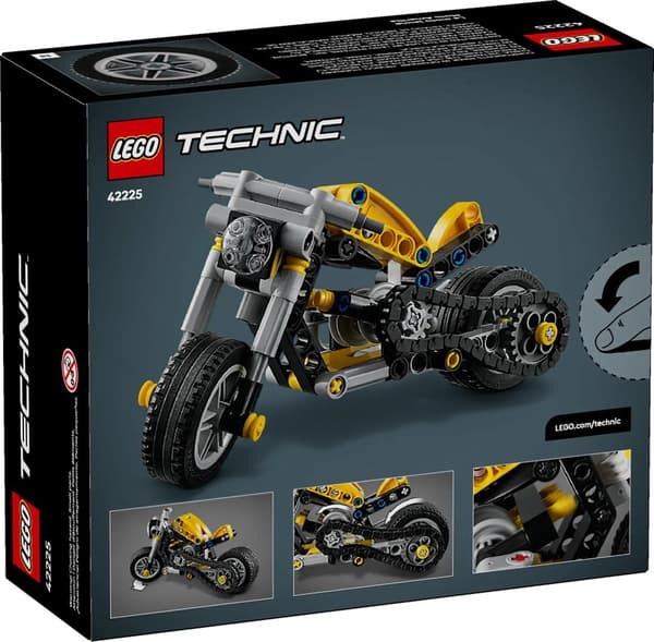LEGO TECHNIC 42225 Keltainen Moottoripyörä