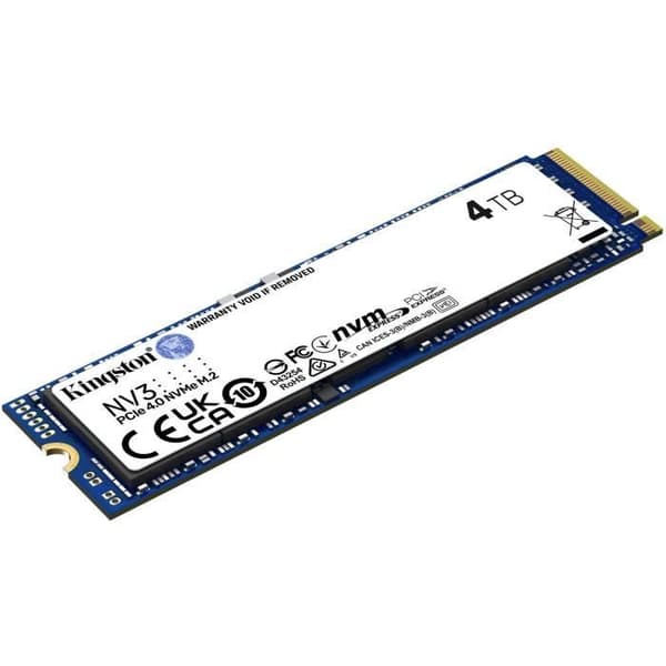 KINGSTON - NV3 - Intern SSD - 4 TB - PCIe 4.0 NVMe M.2 2280