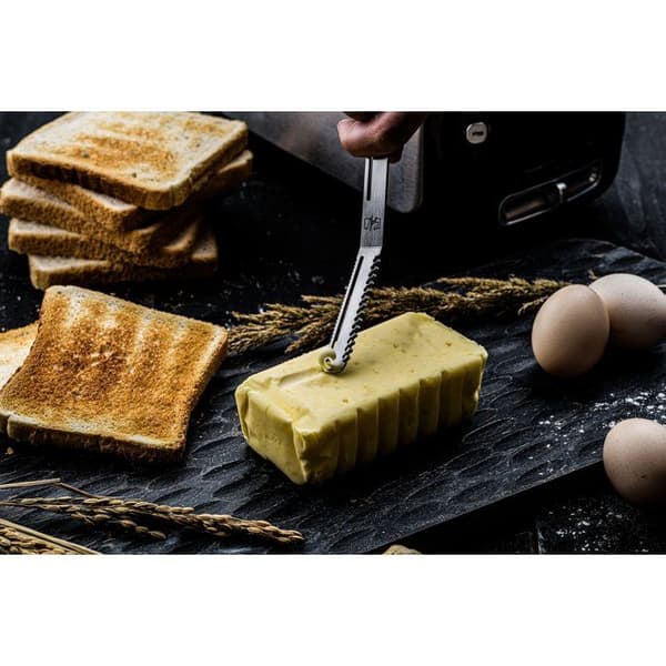 Oste- og smørknivsæt - LIFESTYLE - Rustfrit stål - 6 dele - Sølv