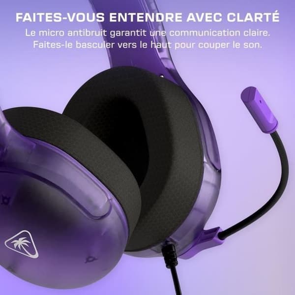Kablet Gaming Headset - TURTLE BEACH - Nintendo Switch - Airlite Fit - Phantom Purple