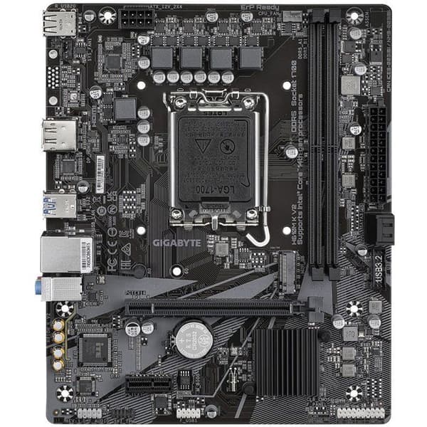 Moderkort - GIGABYTE - H610M K V2 DDR5 - Micro-ATX-format - Intel H610-chipset - DDR5