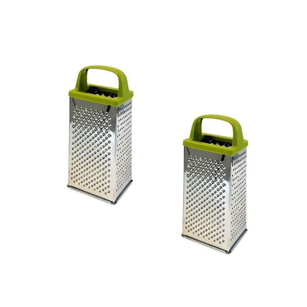 Set med 2 rivjärn för ost och grönsaker, 4 sidor - FACKELMANN - Zero Range
