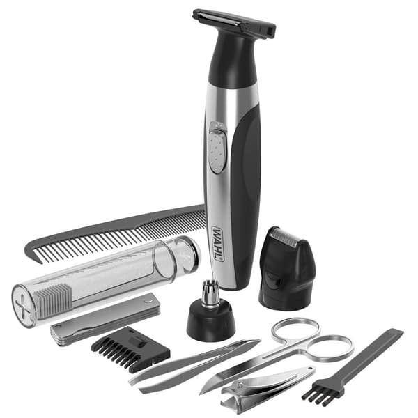 Wahl Rejsesæt Deluxe Sort, Rustfrit stål