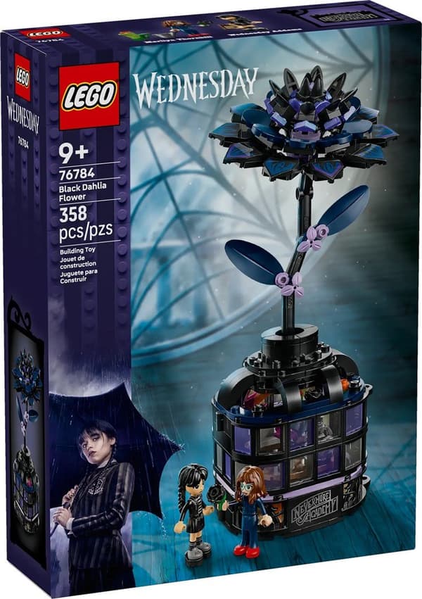 LEGO WEDNESDAY 76784 Sort Georgineblomst