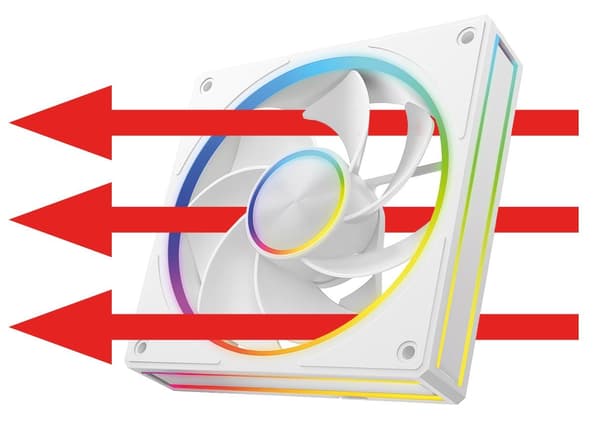 MODECOM VOLCANO LOOP 120 ARGB Omvendt Ventilator Hvid