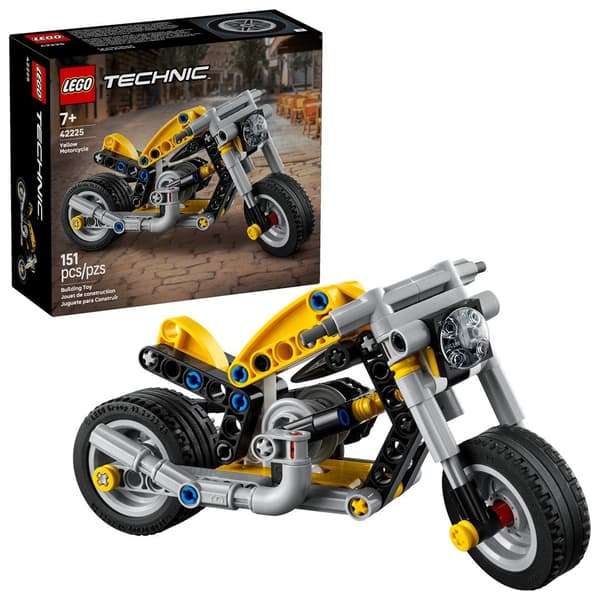 LEGO TECHNIC 42225 Keltainen Moottoripyörä