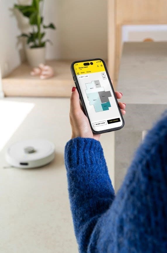 Städrobot med KARCHER RVC 3 Comfort-bas