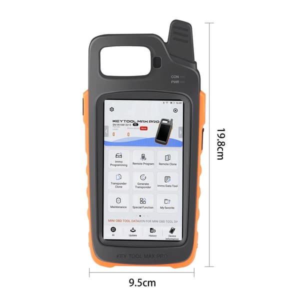 VVDI Key Tool Max Pro med MINI OBD-verktygsfunktion, stöder batterispänning och läckström