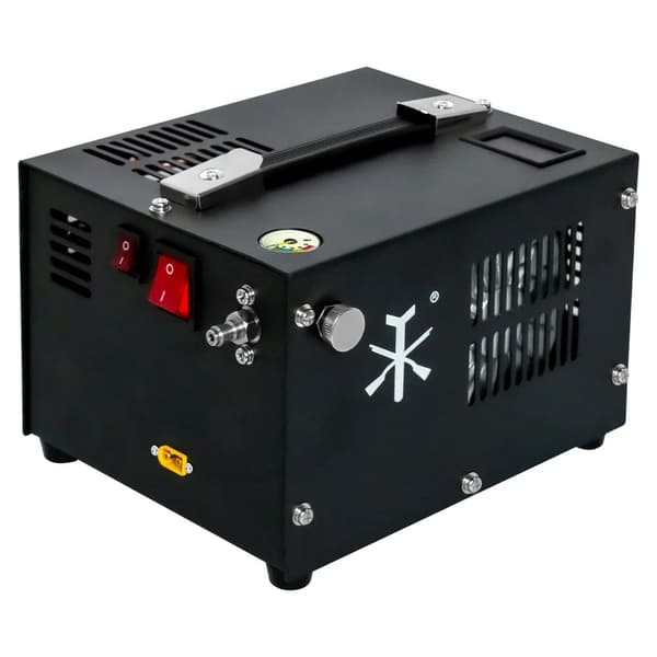 300W 300Bar PCP luftkompressor för dränkbar tank, 4500Psi bärbar högtryckskompressor med transformator