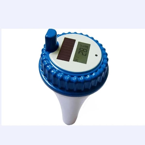 soldriven trådlös pooltermometer, digital LCD-flytande termometer, 100 m överföringsavstånd