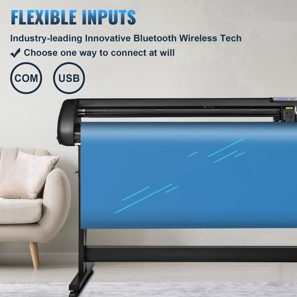 1350mm multifunktions vinylskärplotermaskinsats med COM- och USB-portar, effektiv LCD-panel, stor skärbredd, exakt skärning