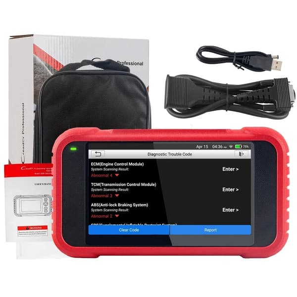OBD2-bilskanner, 4-systems fordonsdiagnostikinstrument, OBD-kodläsare, 12+ Hot Reset-service