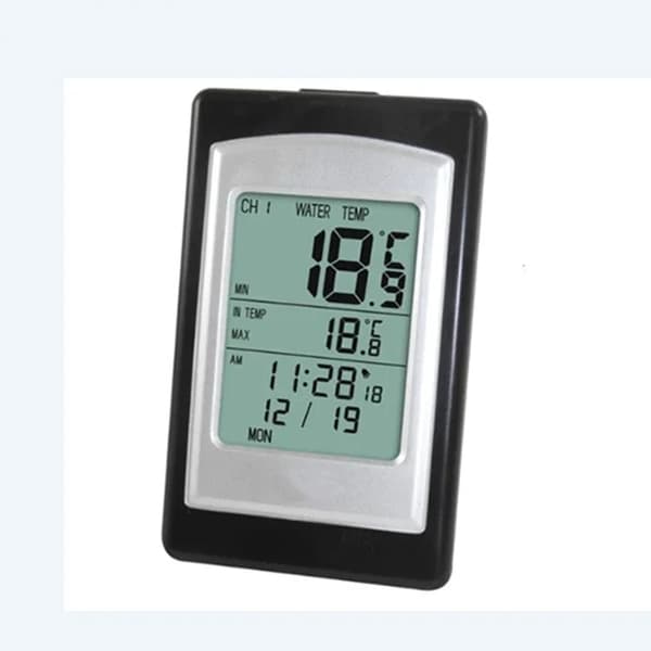 soldriven trådlös pooltermometer, digital LCD-flytande termometer, 100 m överföringsavstånd
