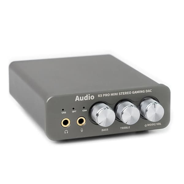 mini stereo gaming DAC hörlursförstärkare med inbyggd mikrofon, mini ljuddekoder för de flesta hemmaljudsystem