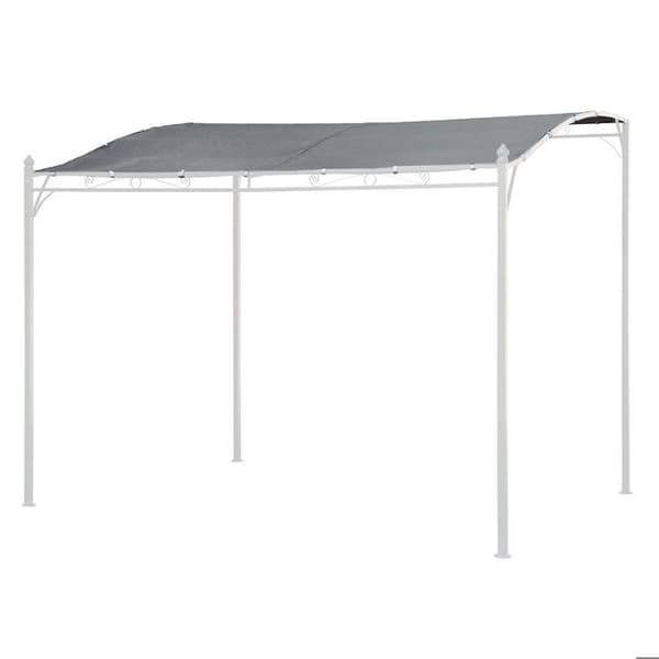 Impregnerad pergoladuk NICE i polyester grå - 296 x 250 cm