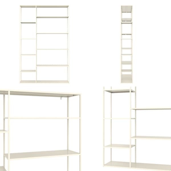 Metallbibliotek 189 cm vit ELISABETH