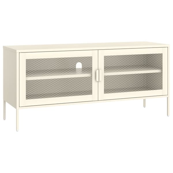 TV-möbel i metall 120cm vit TOM