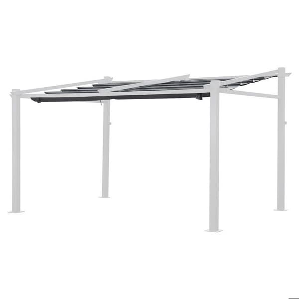 Pergolaväv i polyester - grå - för väggpergola Frejus 3 x 4 m