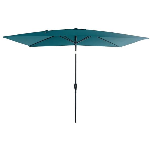 Rakt parasoll i polyester - blå - 2x3 m
