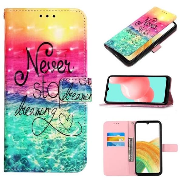 Lompakkokotelo Samsung Galaxy A17 - Never Stop Dreaming
