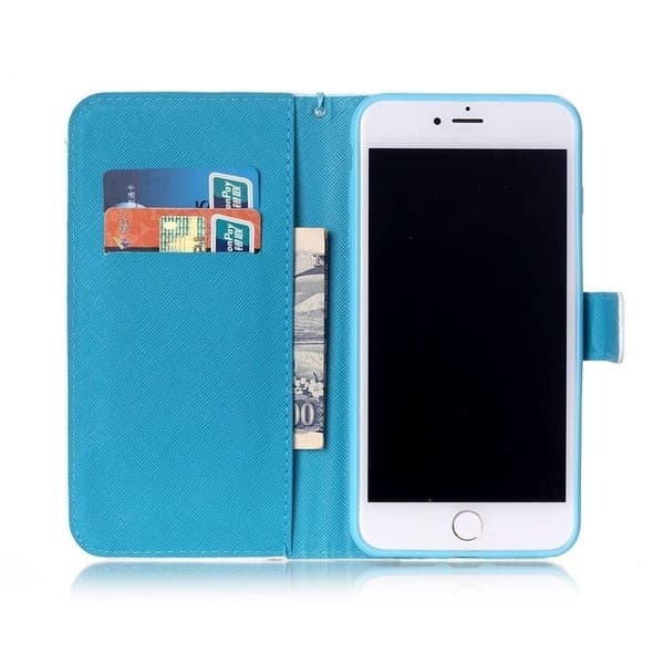 Pung Etui Apple iPhone 8 – Farverige Blomsterblade