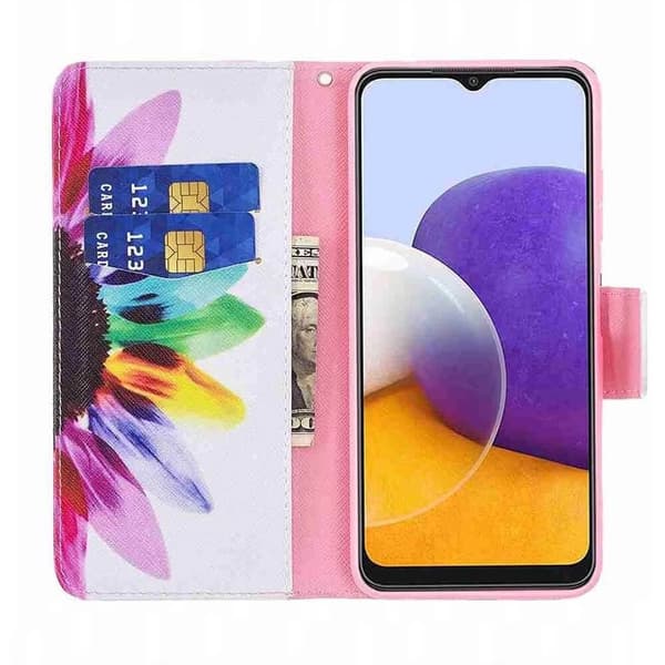 Plånboksfodral Samsung Galaxy A17 - Färgglad Blomma