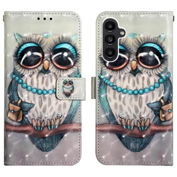 Plånboksfodral Samsung Galaxy A17 - Utsmyckad Uggla