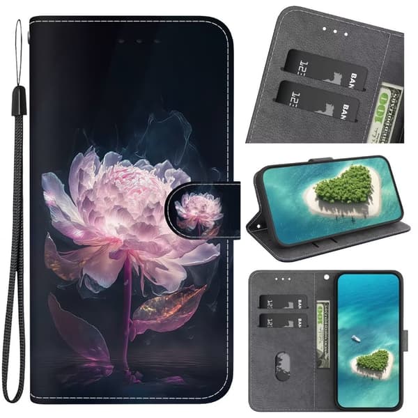 Pung Etui Apple iPhone 17 Pro - Rosa Blomst
