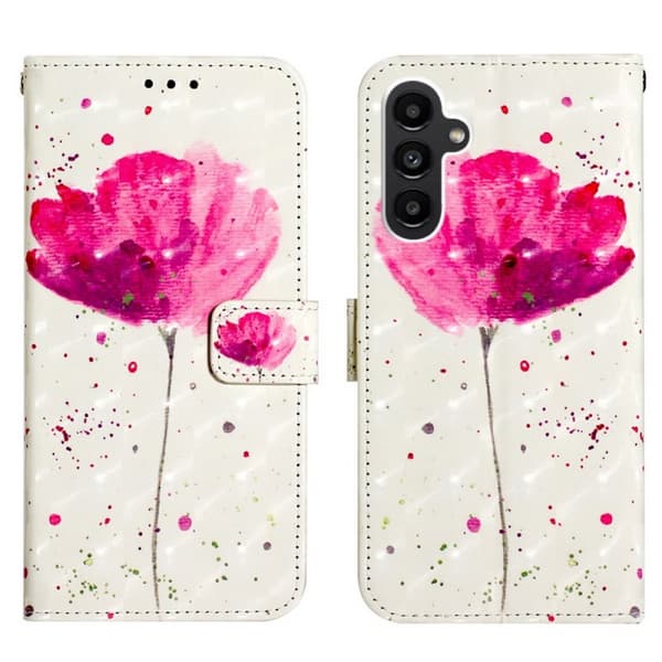 Pung Etui Samsung Galaxy A35 - Rosa Blomst