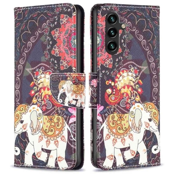 Plånboksfodral Samsung Galaxy A17 - Indiskt / Elefant